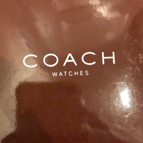 Coach watch silver with black face - Picture 3 of 3